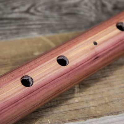 Hawk Cedar Native American Style Flute w/ Eagle Totem image 7