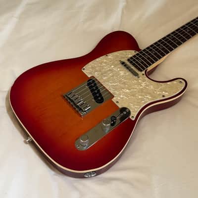 Vintage 2005 Fender American Deluxe Telecaster Rosewood Fretboard - Cherry Sunburst - Free Pro Setup image 1