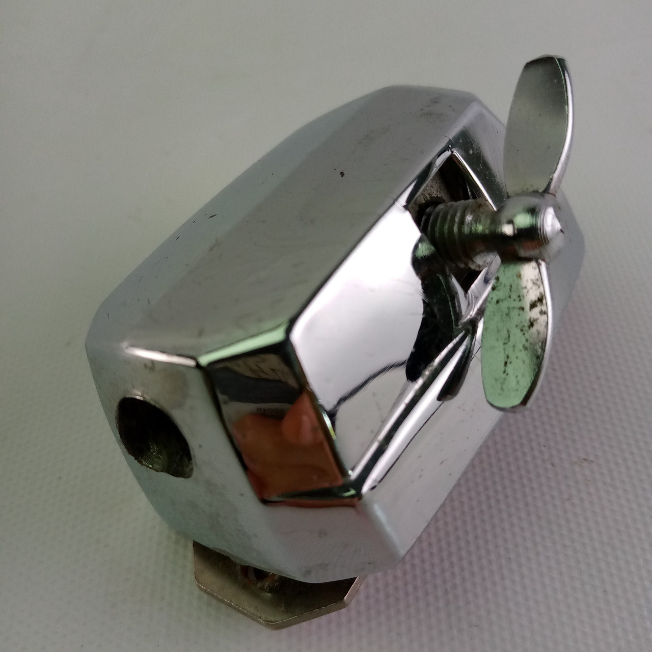 Premier Bass Cymbal L-Arm / Floor Tom Leg Mount Chrome Vintage Elite 60s England — main photograph