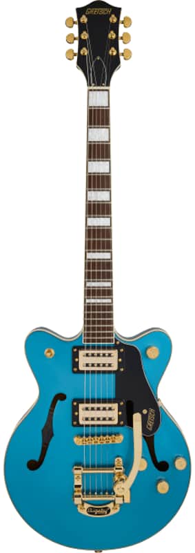 Mint Gretsch G2655TG Limited Edition Streamliner CB Jr Electric Guitar, Riviera Blue image 1