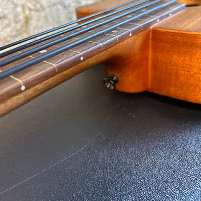 Gold Tone M-Bass/FL Micro 23" Scale Fretless Acoustic/Electric Bass Natural image 19