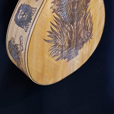 Blueberry NEW IN STOCK Handmade Acoustic Guitar Parlor Sized Guitar image 8