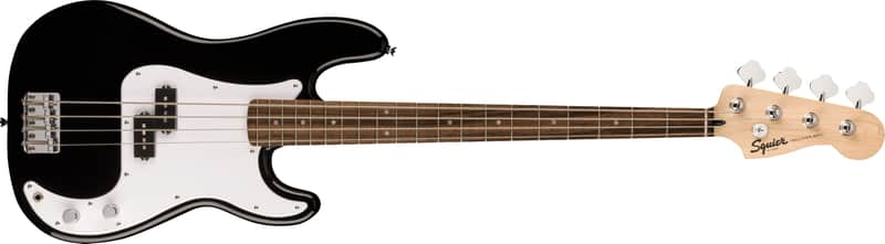 SQUIER - Squier Sonic Precision Bass  Laurel Fingerboard  White Pickguard  Black - 0373900506 image 1