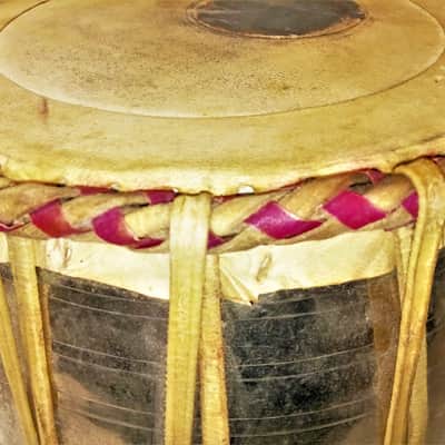Vintage Authentic Steel Tabla Drum Dagga Bayan Made in India image 9