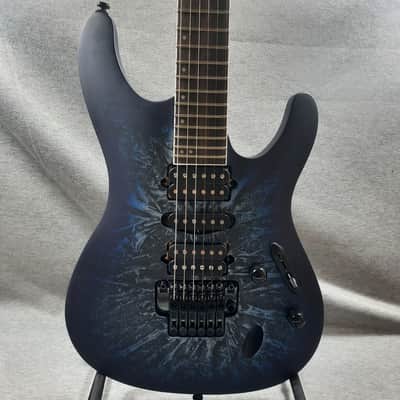 Ibanez S770-CZM Standard 2024 - Present - Cosmic Blue Frozen Matte image 1