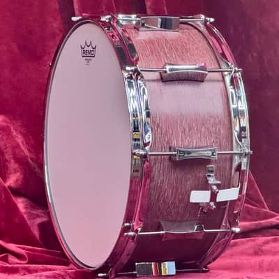 PORK PIE PERCUSSION  6.5" X 14" MAPLE SNARE DRUM IN "LILAC WINE" FINISH (PURPLE HEART) image 6