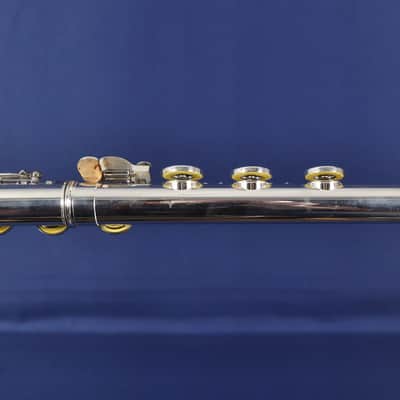 EF Dean Flutemakers 1895 Open-Hole Silver Flute w/ Case image 12