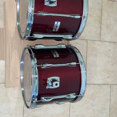 Yamaha Recording custom 14x12 and 13x11 toms cherry wood image 14