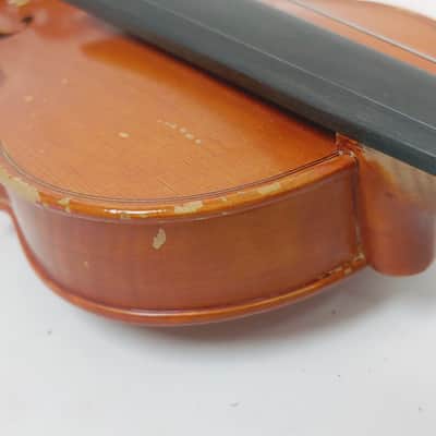 Mueller 1/2 Size Violin for Parts / Repair with Case & Bow image 11