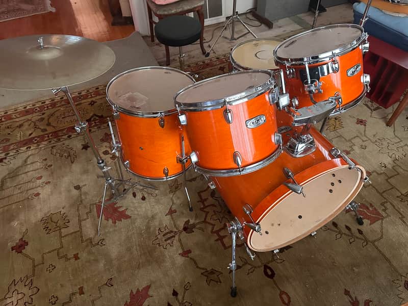 Mapex M series 4 pc Shell Pack Orange Lacquer image 1