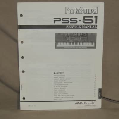 Yamaha PortaSound PSS-51 Service Manual [Three Wave Music]