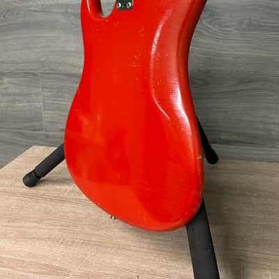 1965 Magnatone Tornado X-15 Red Sparkle Electric Guitar with Hard Case #2687 image 18