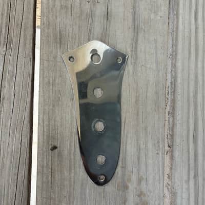 Fender Jazz bass control plate Lefty Left Handed 1999 - Chrome project image 1