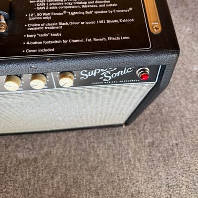 Fender Super-Sonic 22 2-Channel 22-Watt 1x12" Guitar Combo 2010 - Present - Black image 9