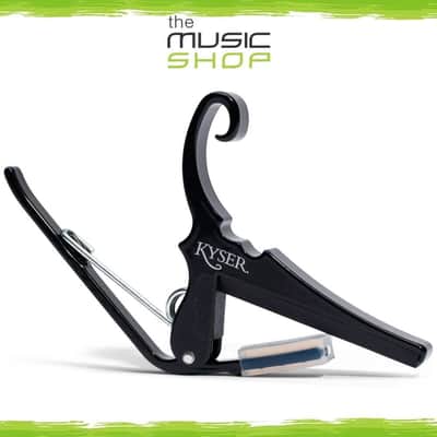 Kyser Quick Change Classical Guitar Capo, Black (Flat Radius) - KGCBA image 1