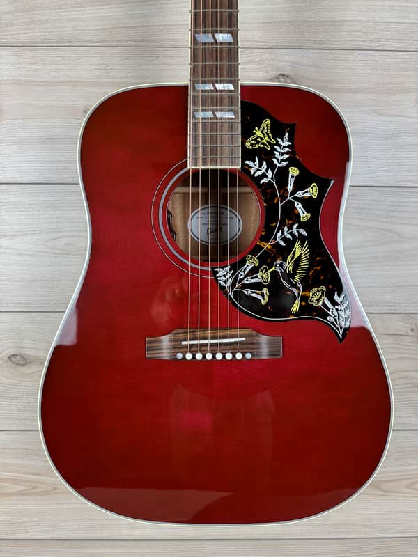 Gibson Acoustic Hummingbird Standard Acoustic-electric Guitar - Wine Red image 1