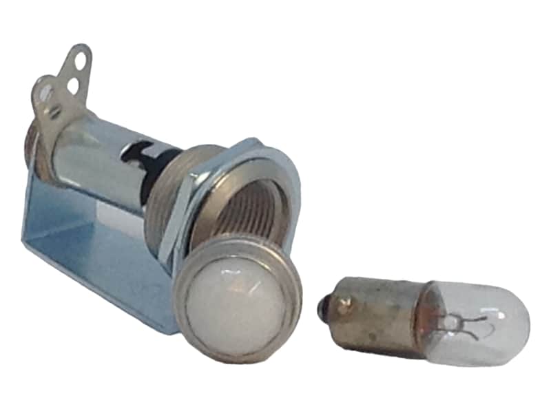 Tube Amp Pilot Light Lamp Assembly with White Jewel + Number 47 Bulb Made In USA image 1