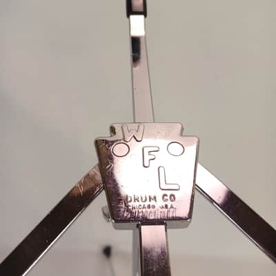 WFL Ludwig Atlas Snare Drum Stand Flat-Base Tripod Single-Braced Chicago Vintage image 6