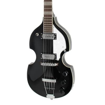 Höfner HI-459-BK Icon Violin Guitar - Black image 1