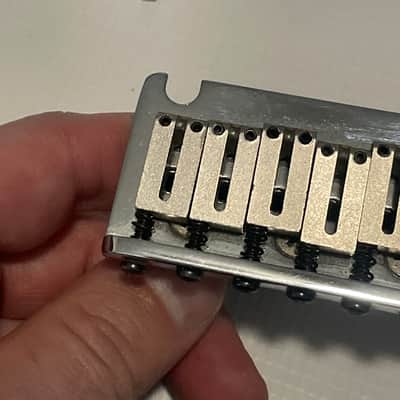 1980's Fender USA American Stratocaster 2 Post Chrome Tremolo Bridge & Arm 2 1/16" image 13