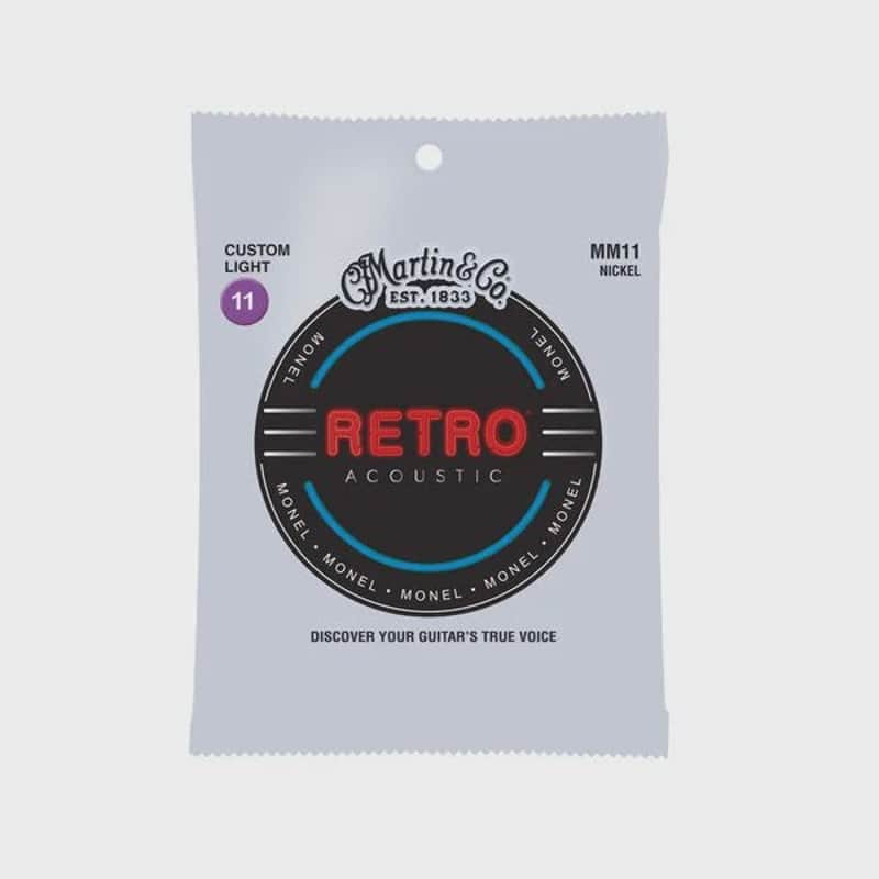 Martin Retro Acoustic Custom Light 11-52 Guitar Strings image 1