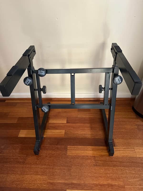 On-Stage KS7350 Pro Heavy-Duty Folding Z-Stand Keyboard Stand 2010s - Black image 1