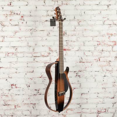 Yamaha SLG200S TBS Steel String Silent Guitar with Hard Gig Bag, Tobacco Sunburst image 3