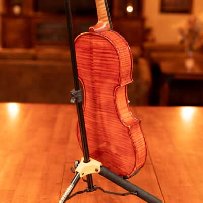 Beautiful 1924 Handcrafted 16" Viola by Jacob Lundh + Bow (with Appraisals) image 8