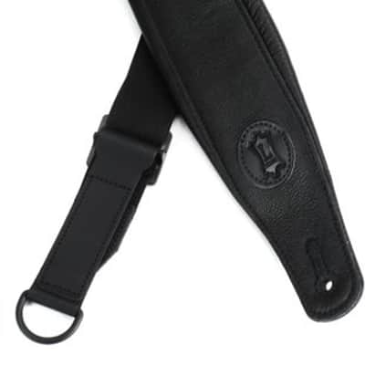 Levy's MRHGP-BLK 3.5-inch Wide Right Height Guitar Strap - Black image 2