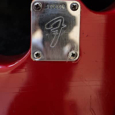 1965 Fender Jazzmaster Candy Apple Red with Matching Headstock image 12