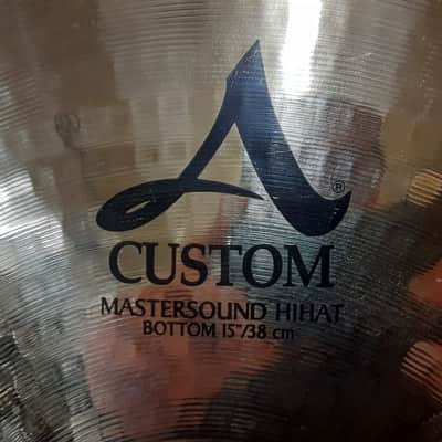 Zildjian 15" A Custom Mastersound Hi-Hat Cymbals (Pair) 2004 - Present - Brilliant image 10