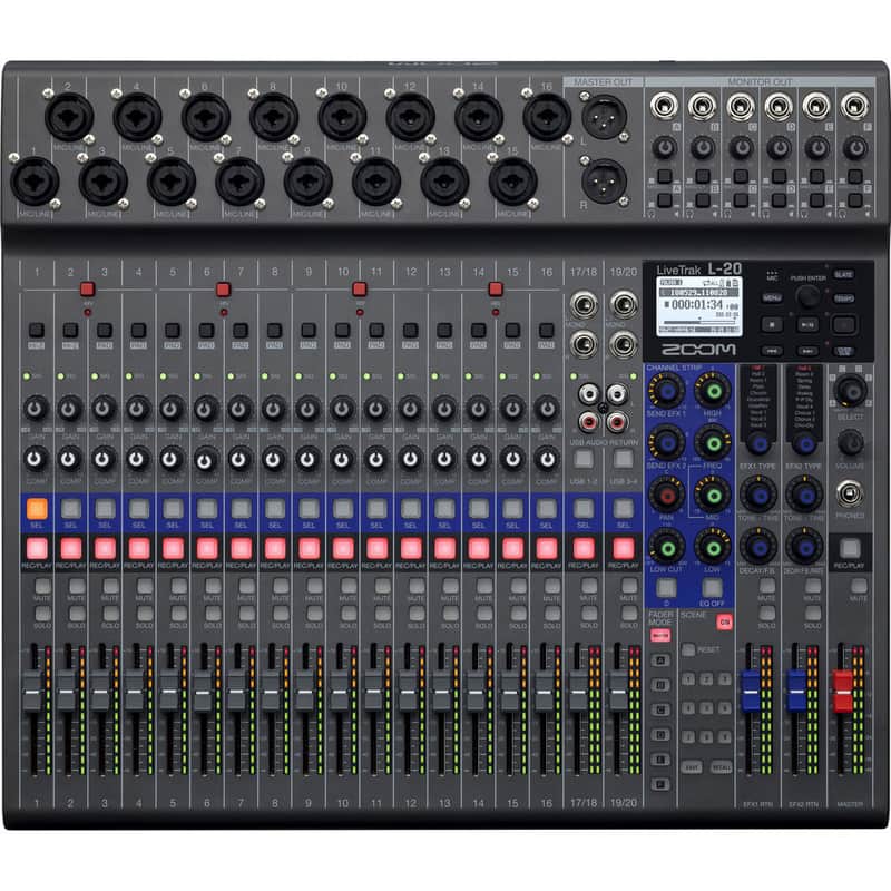 Zoom LiveTrak L-20 Digital Mixer / Recorder image 1
