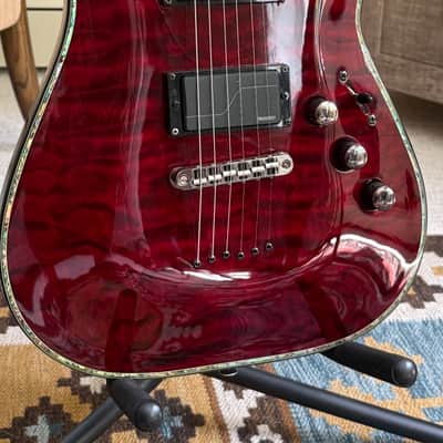 2011 Schecter Diamond Series Black Cherry HELLRAISER C-1 w/ upgraded Fishman Fluence Killswitch Signature Pickups image 2