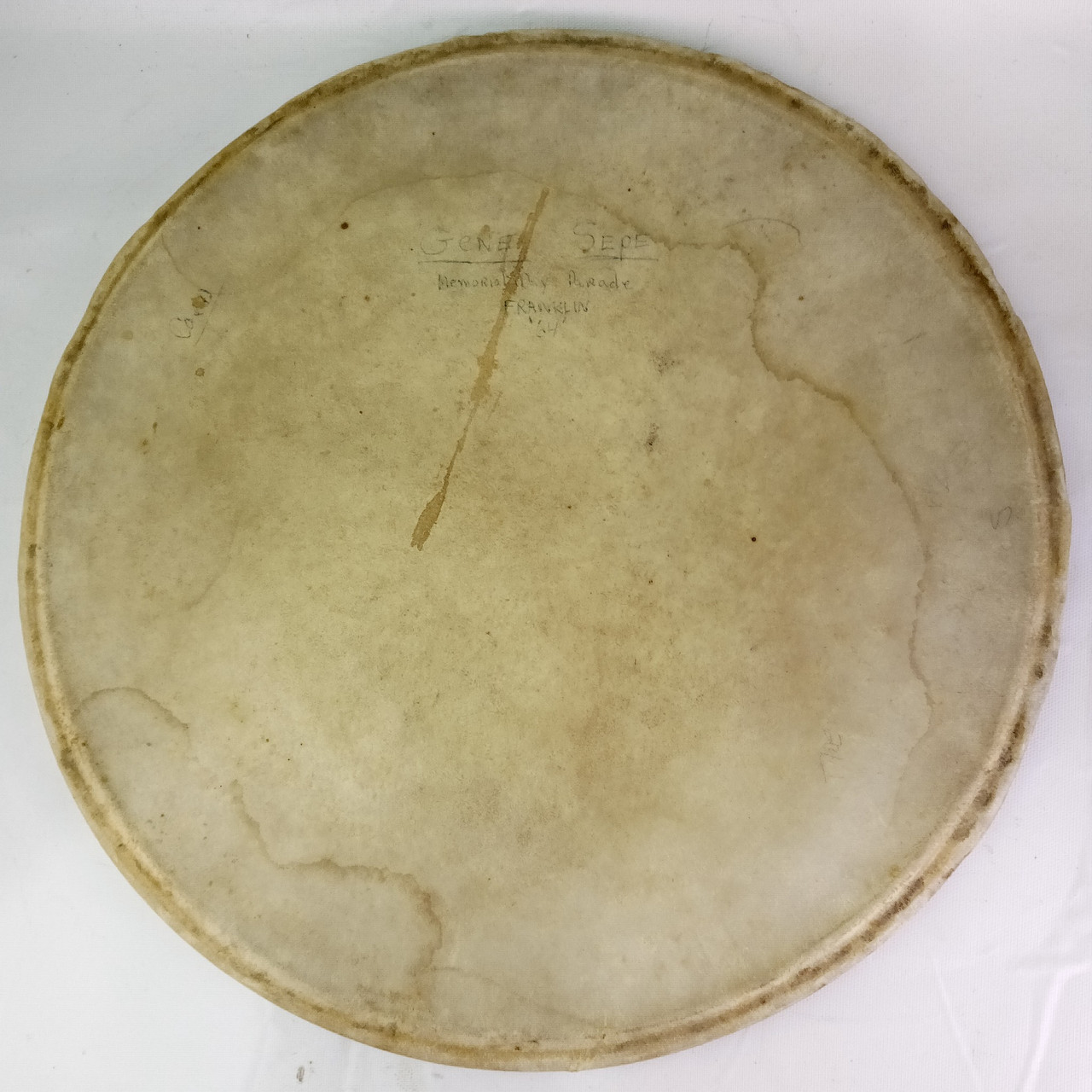 Ludwig/Leedy 16" Calf Skin Floor Tom Drum Head Batter/Resonant Vintage 40s USA* — main photograph