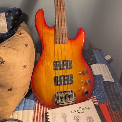 G&L USA CLF Research L-2000 4 String Bass & Case 2021 - Cherryburst image 1