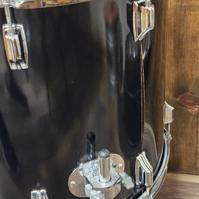 Vintage Rogers Big R 18x16 Floor Tom Black Cortex Memri-Loc USA Late 1970s Original image 6