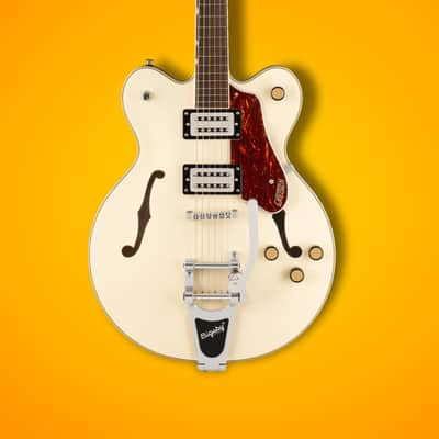Gretsch G2622T Streamliner Center Block Double-Cut 6-String Right-Handed Electric Guitar with Bigsby B70 Vibrato Tailpiece, Laminated Maple Body and Laurel Fingerboard (Vintage White) image 7