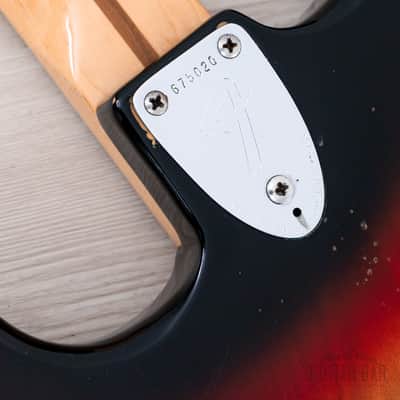1976 Fender Stratocaster Hardtail Vintage Electric Guitar Sunburst w/ Case image 16