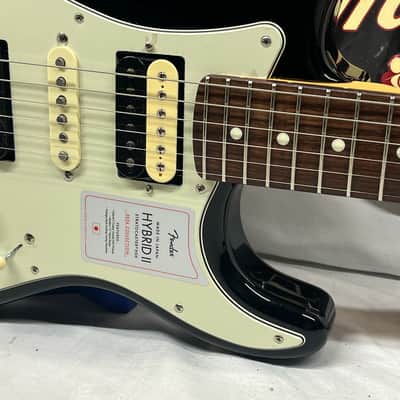 Fender 2024 Collection, Made in Japan Hybrid II Stratocaster Strat HSH - Black image 6