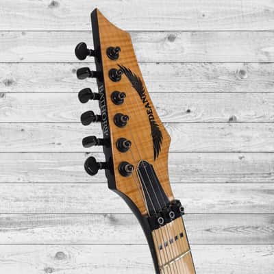 Used Dean AR-6 Zoltan Bathory Signature Electric Guitar - Natural Flame Top (7 lb 10 oz) image 7