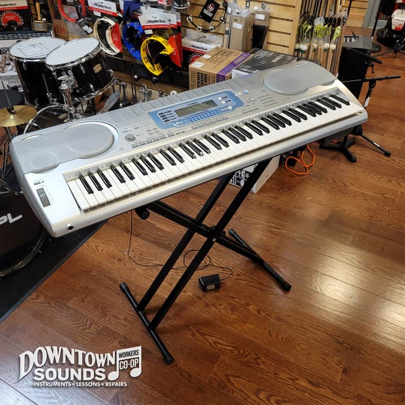 Casio WK-3000 Workstation Keyboard with Double Braced Stand, Power image 1