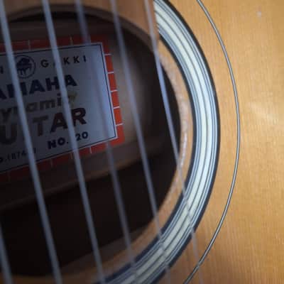Vintage 1960s Yamaha Dynamic Guitar #20 -Made in Japan image 20