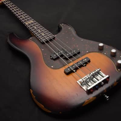 ESP Vintage Four Precision/Jazz Bass guitar! NOT LTD! Sunburst! Custom Shop Fender Killer! image 10