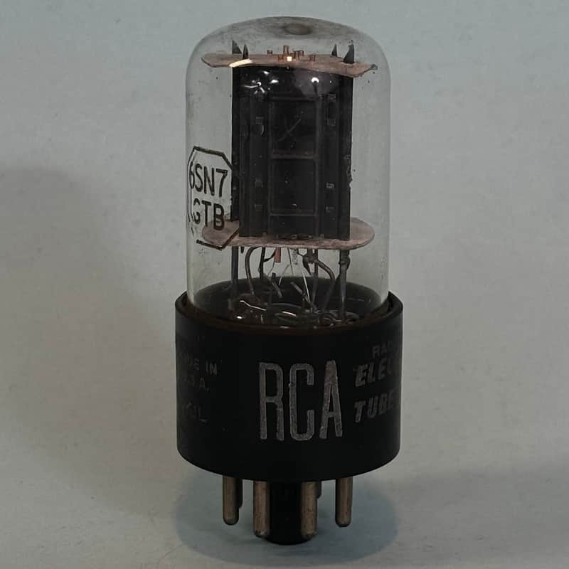 1950s RCA 6SN7GTB Vintage Black Plate USA Tube! T538 image 1