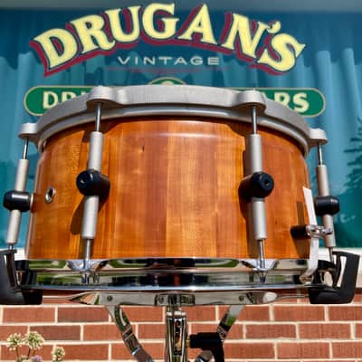 Bison Volcano 7x14-15 Multi-Diameter Snare Drum Black Walnut Stave Shell image 9