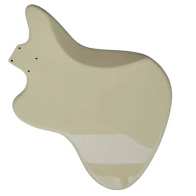 Jaguar Style Electric Guitar Body in Cream White image 4