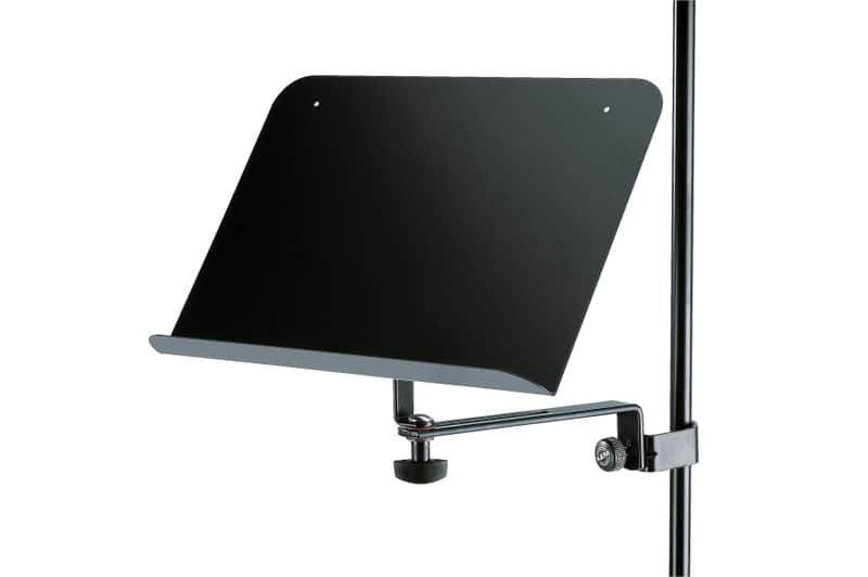 K&M KM115/2 Sheet Music Holder with  Mic Stand Clamp image 1