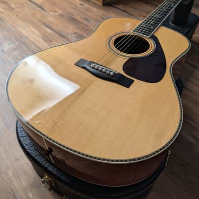 Yamaha L-15 Luxury Series Acoustic Dreadnought Guitar Japan 1980 Natural W/OHSC Strap image 7