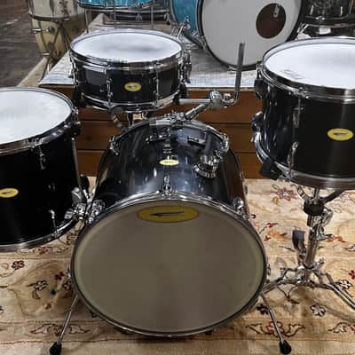 Aerodrums (Custom) Blue/Black 4pc Set (Bass Drum Doubles As Case) image 1