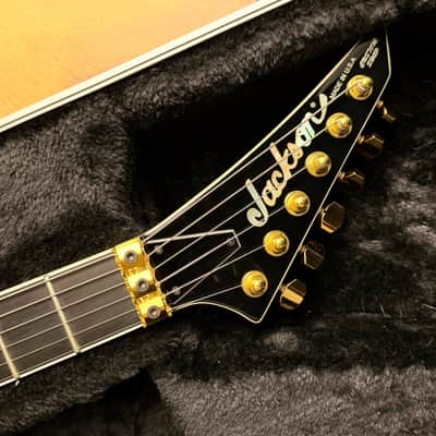 Jackson USA Warrior Custom Shop 2014 JCS Special Edition Slab Body, Black & Gold - Seymour Duncan Black Winter Pickups image 10
